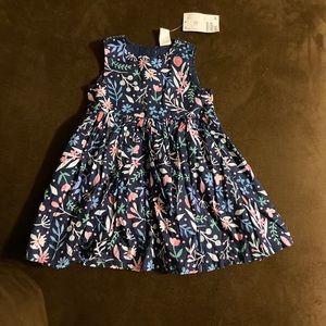 Brand New H&M infant blue floral dress Sz 9-12 mos